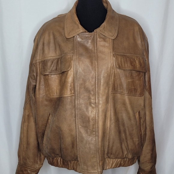 New Zealand Outback Vintage Cooper Collection Men's Leather Bomber Jacket - XL - Picture 1 of 15